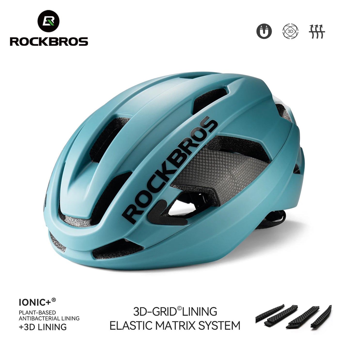 Capacete de Ciclismo ROCKBROS em Fibra de Carbono
