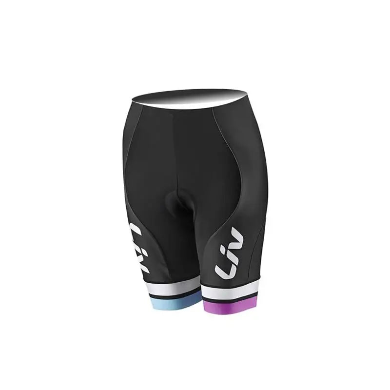 Short e Bretelle de Ciclismo Feminino LIV com Forro em Gel