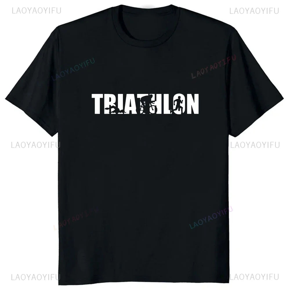 Camiseta Masculina Swim Bike Run Triathlon