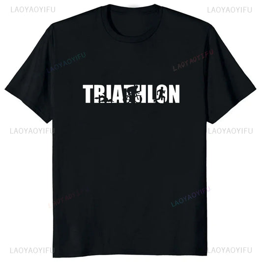 Camiseta Masculina Swim Bike Run Triathlon