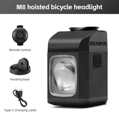 Farol de Bicicleta ROCKBROS 1600 Lumens com Controle Remoto