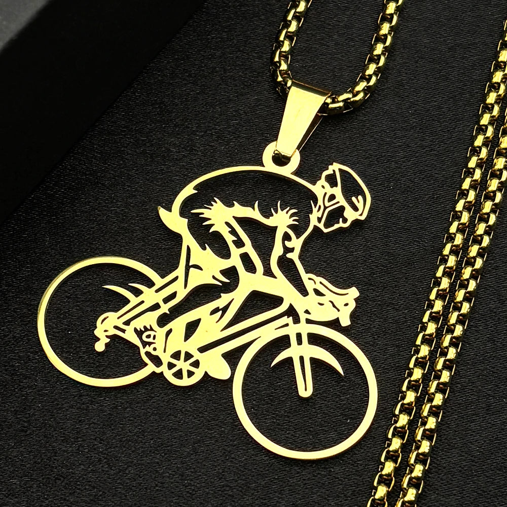 Colar Corrente Bike MTB Aço Inoxidável