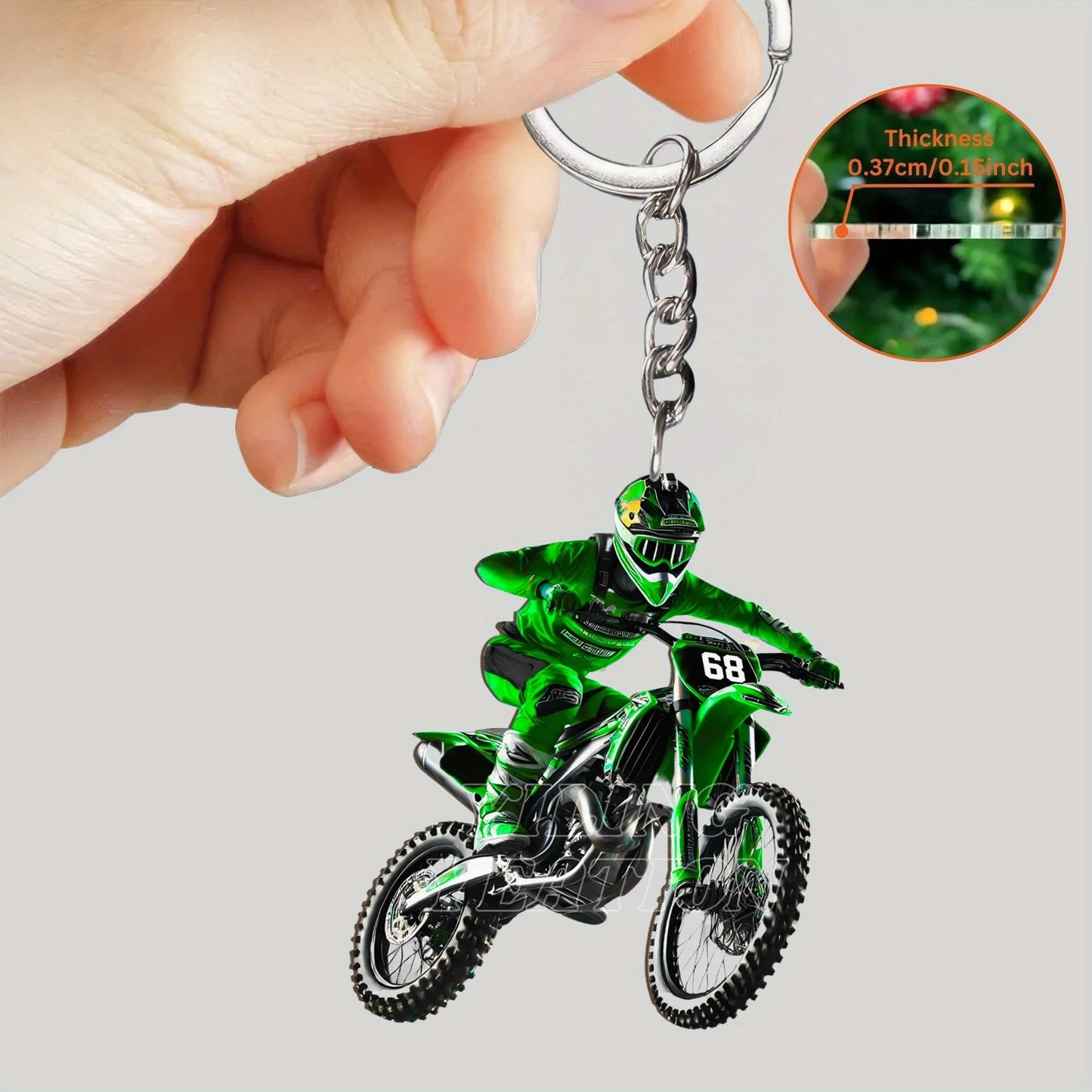 Chaveiro Ciclista em Acrílico