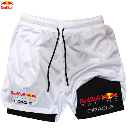 Men's Red Bull 2-in-1 Summer Sports Shorts