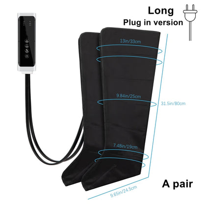 Botas Massageadoras de Compressão de Ar para Pernas e Pés