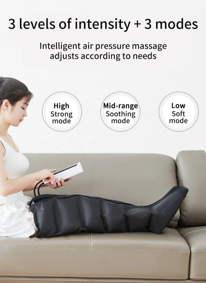 Botas Massageadoras de Compressão de Ar para Pernas e Pés