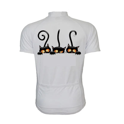 Camisa de Ciclismo Feminina Black Cat