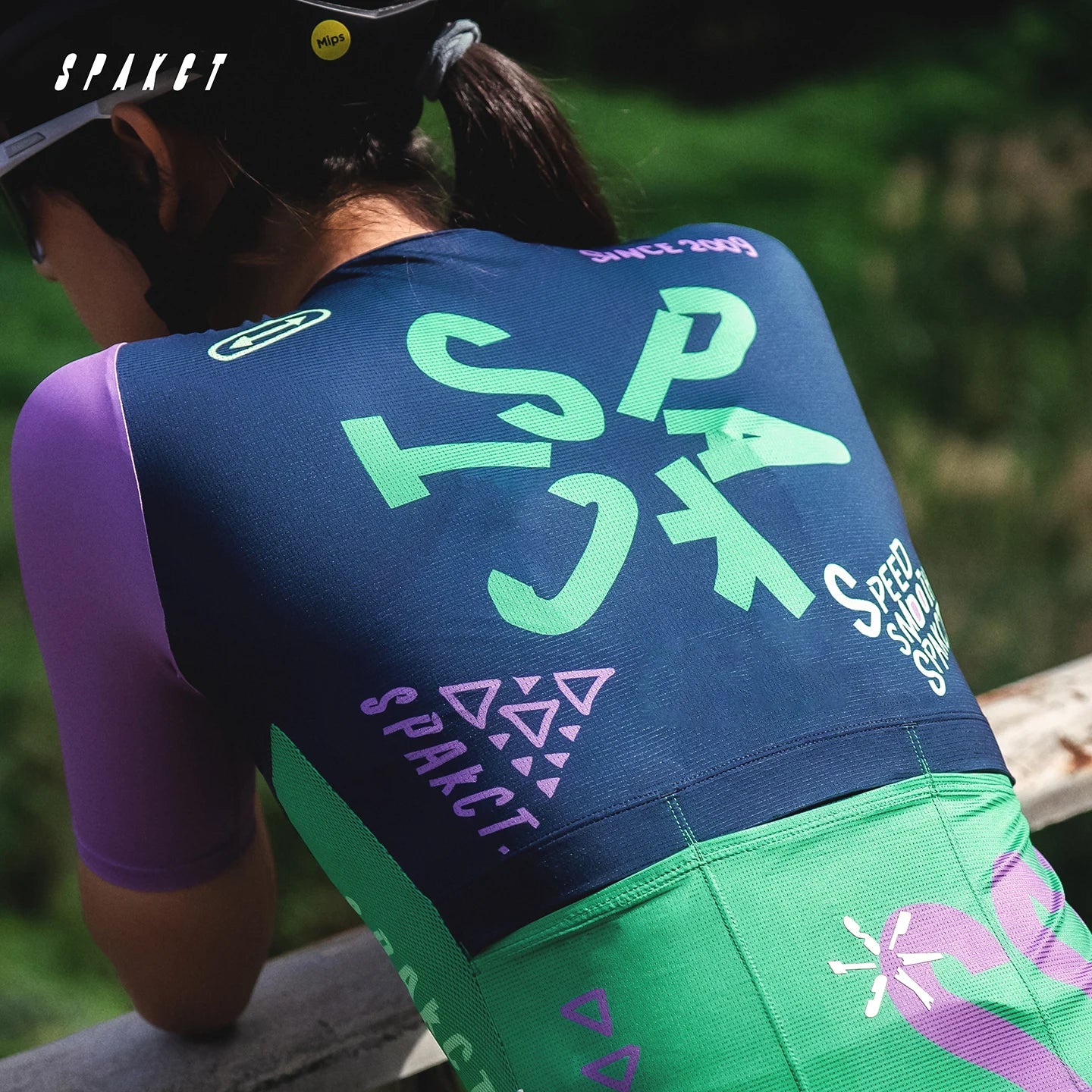 Jersey de Ciclismo Feminina Spakct Manga Curta