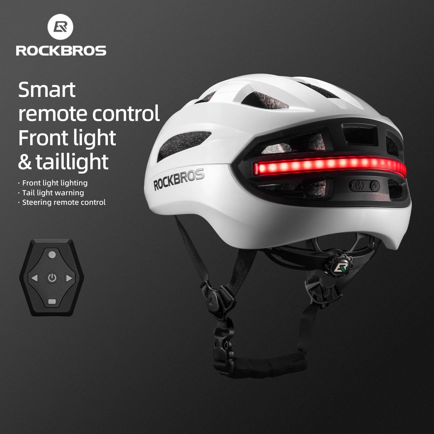 Capacete de Ciclismo ROCKBROS com Luz Integrada