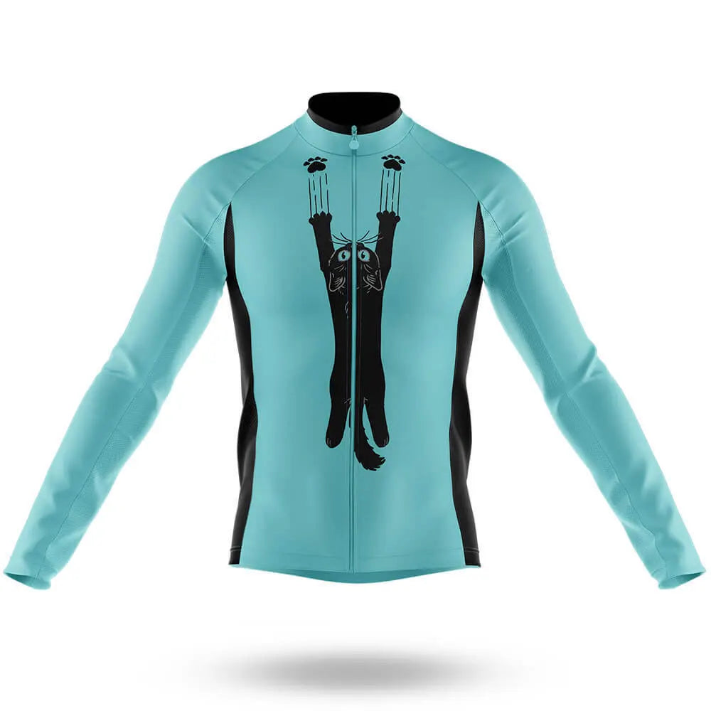 Camisa de Ciclismo Masculina Cartoon Cat
