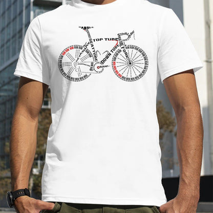 Camiseta Anatomy of a Bike Alphabet