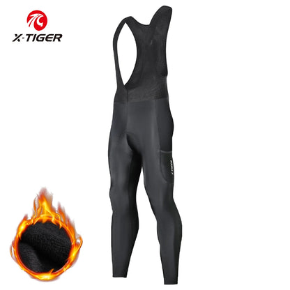 X-TIGER Men's Winter Bib Shorts