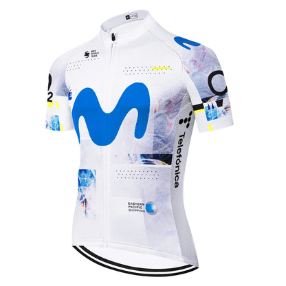 Camisa de Ciclismo Masculina Movistar Italia