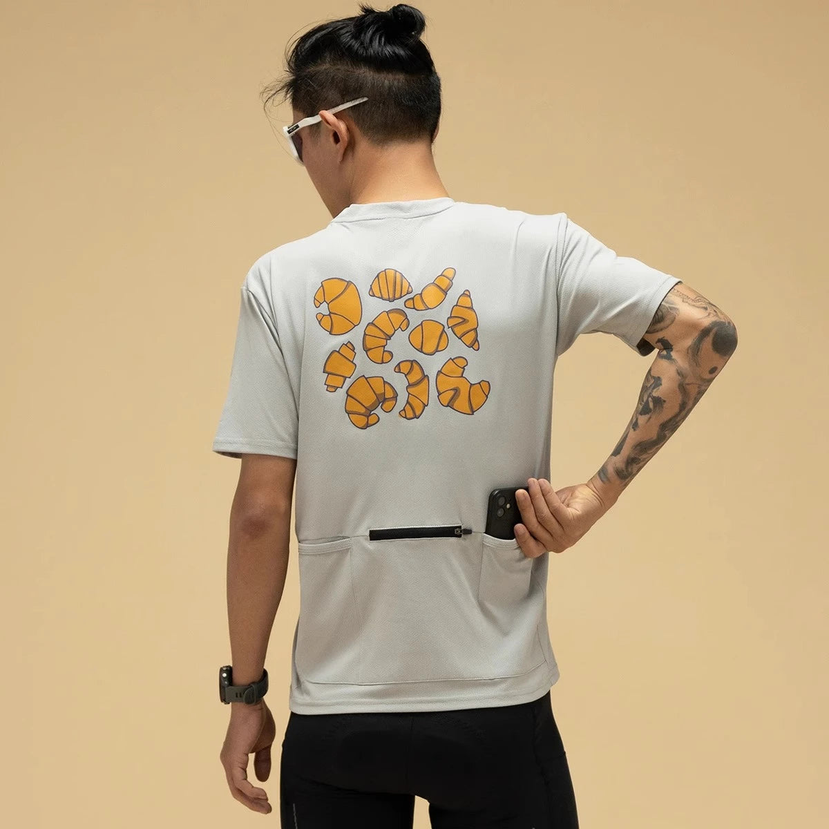 Camisa de Ciclismo Unissex Manga Curta