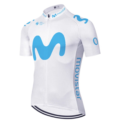 Camisa de Ciclismo Masculina Movistar Italia