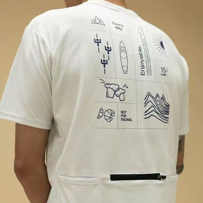 Camiseta Casual Estampada Verão Manga Curta