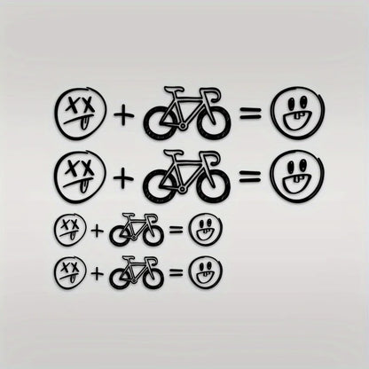 Adesivos Happy Face para Bike