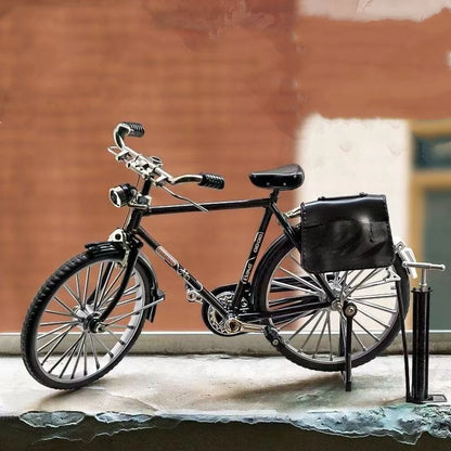 Miniatura de Bicicleta Retrô 28” DIY em Liga Metálica