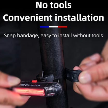 Lanterna Traseira de Bicicleta LED ROCKBROS Recarregável USB
