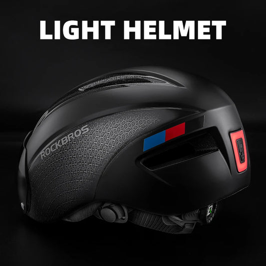 ROCKBROS Cycling Helmet with LED Light