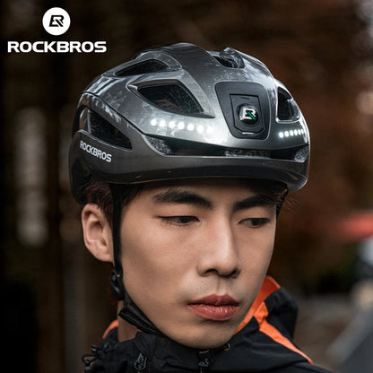 ROCKBROS Cycling Helmet with LED Light