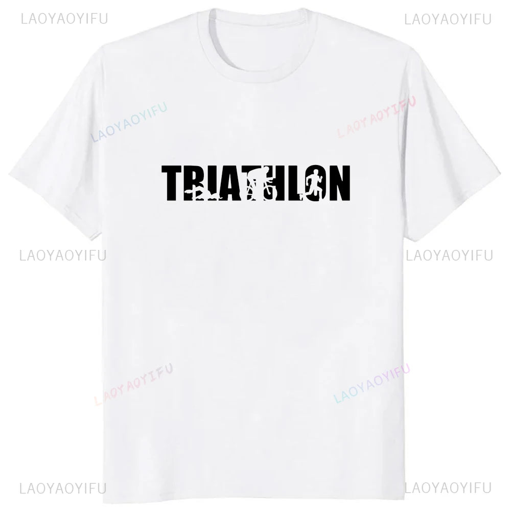 Camiseta Masculina Swim Bike Run Triathlon