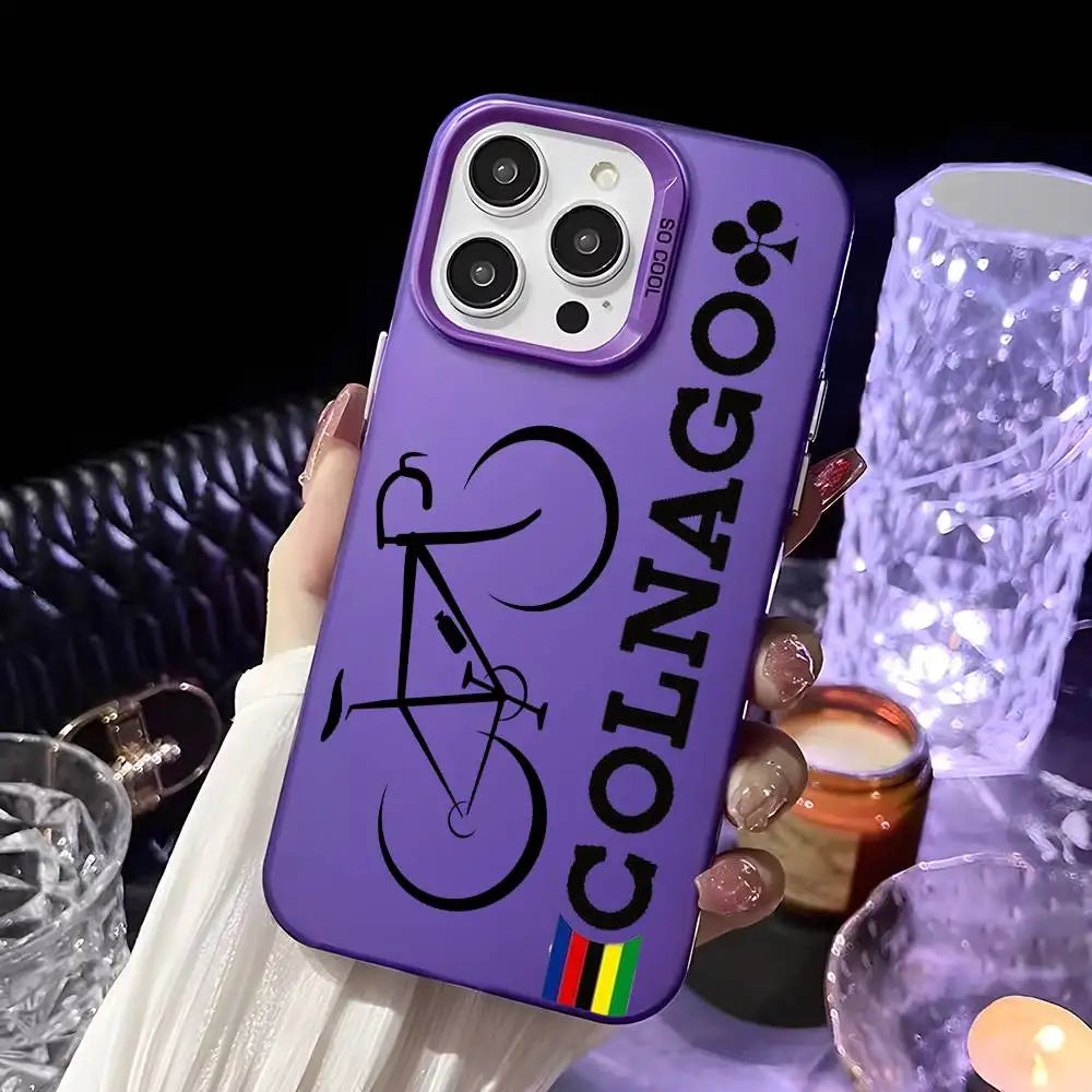 Capa para iPhone C-Colnago Luxo Efeito Metálico