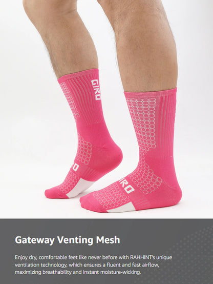 Kit com 4 Pares de Meias Esportivas para Ciclismo e Corrida