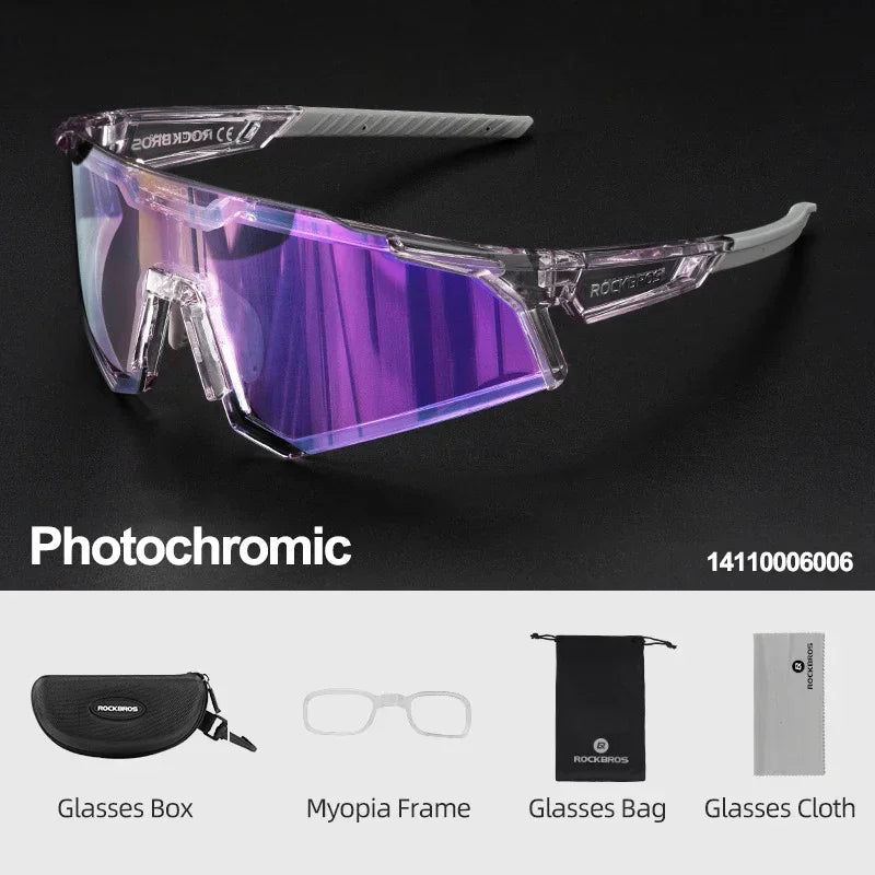 ROCKBROS Photochromic Polarized Cycling Glasses