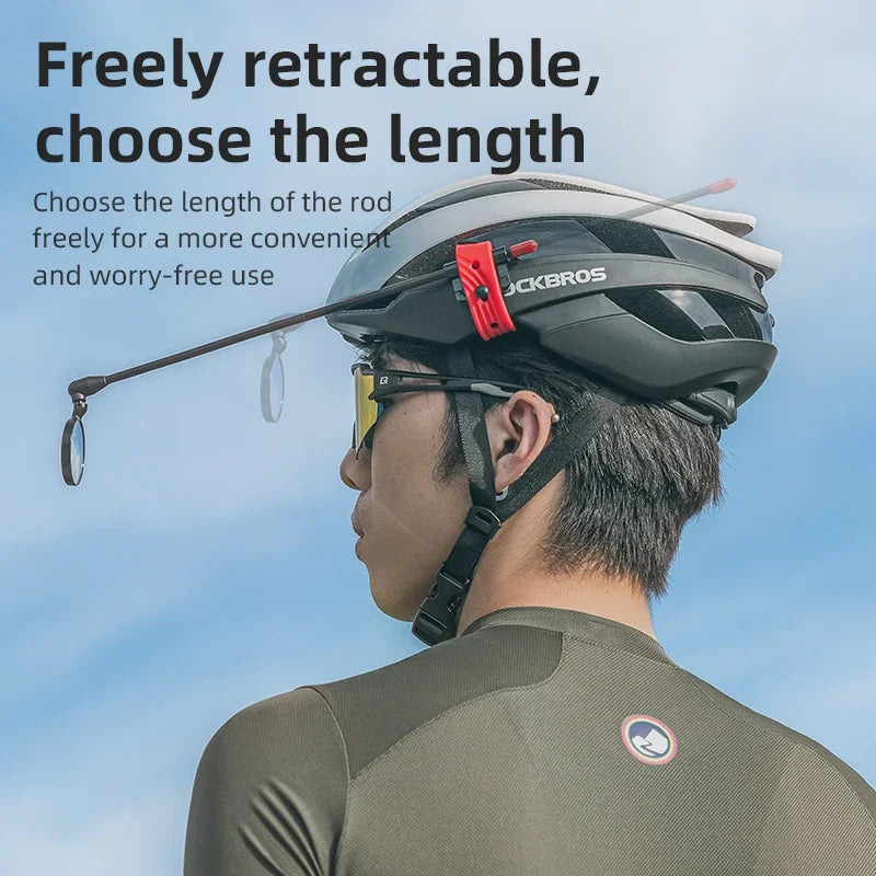 Espelho Retrovisor de Capacete ROCKBROS para Bicicleta