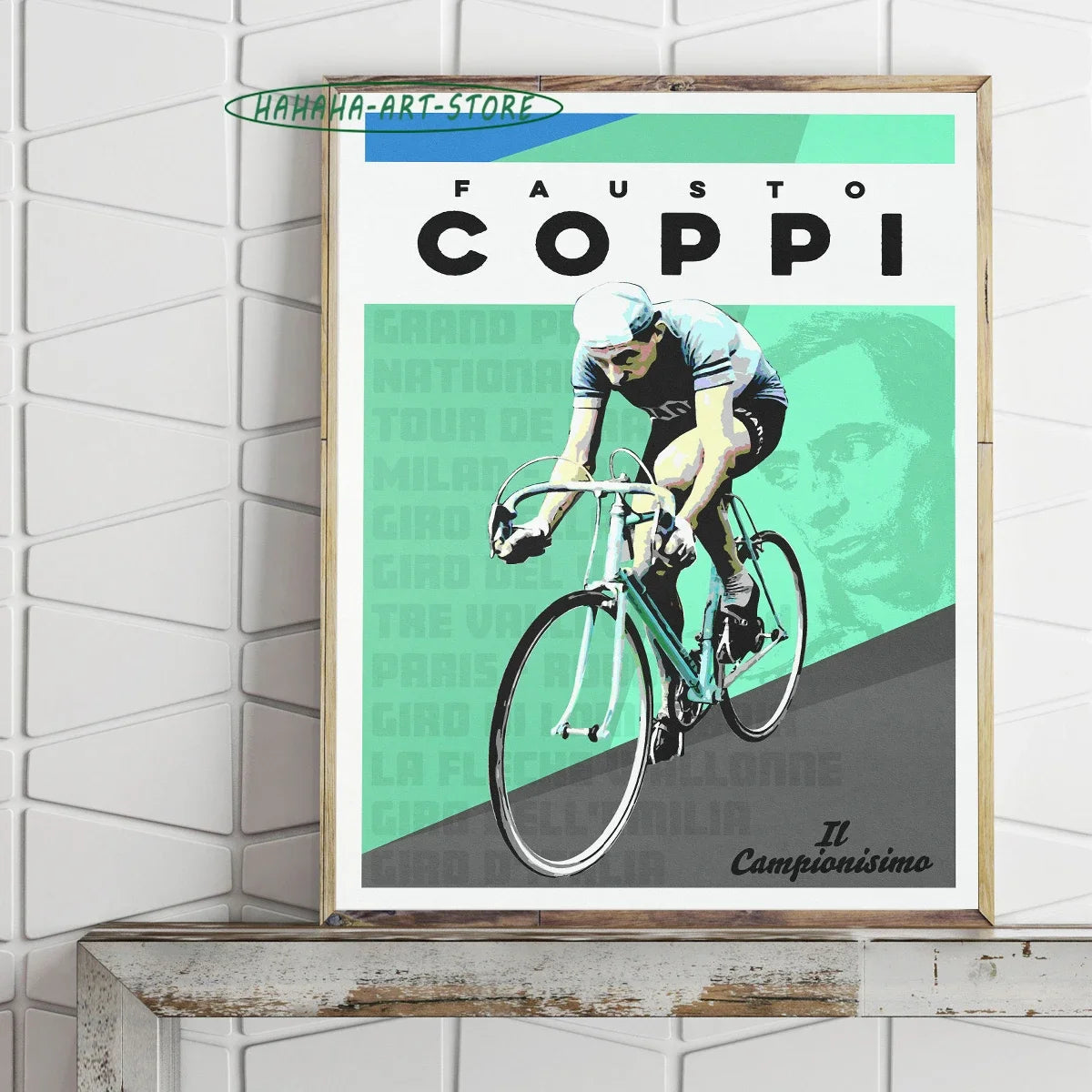 Pôster Decorativo de Ciclismo