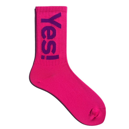 Meias “Yes!” Mid Crew