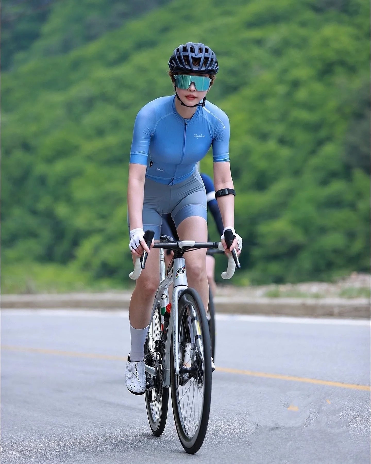 Jersey de Ciclismo Feminina Manga Curta Verão