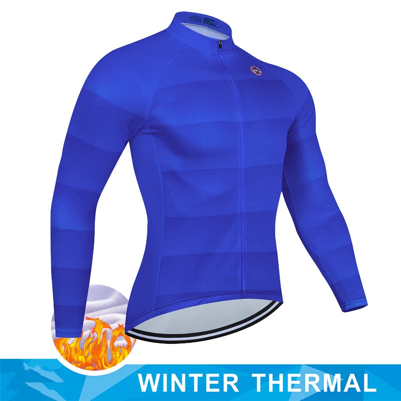 Jersey de Ciclismo Masculina Térmica de Inverno