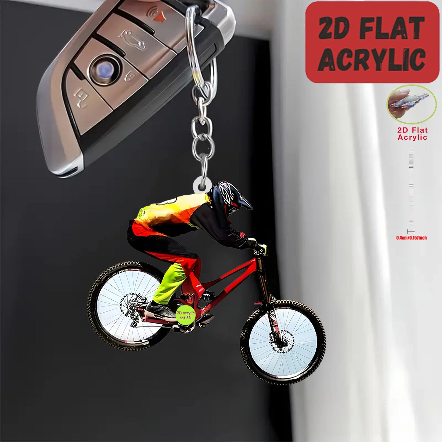 Chaveiro MTB Off-Road 2D Acrílico