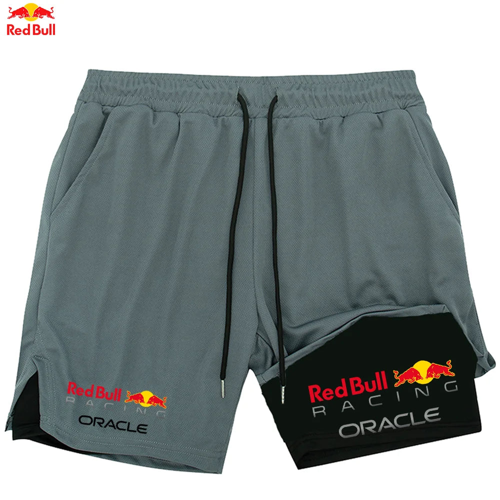 Men's Red Bull 2-in-1 Summer Sports Shorts