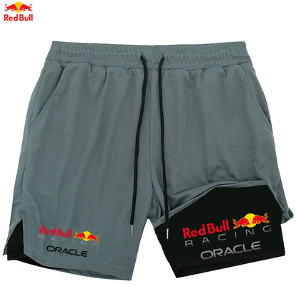 Men's Red Bull 2-in-1 Summer Sports Shorts