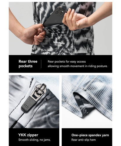 Camisa de Ciclismo Masculina VELONUTS Slim Fit