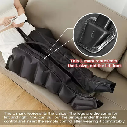 Botas Massageadoras de Compressão de Ar para Pernas e Pés