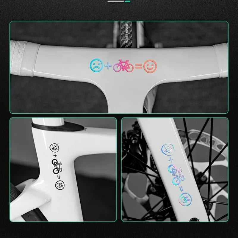 Adesivos Happy Face para Bike