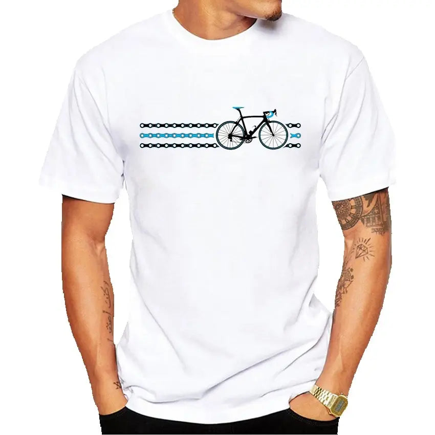 Camiseta Estampa Coração Bike