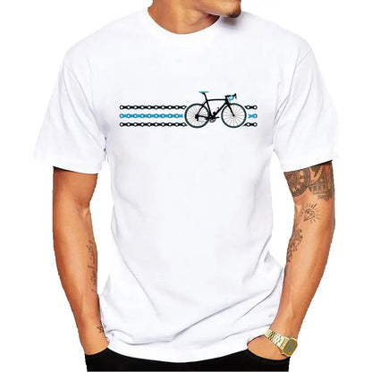 Camiseta Estampa Coração Bike