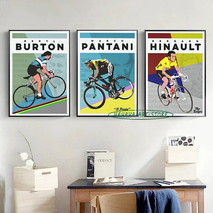 Pôster Decorativo de Ciclismo