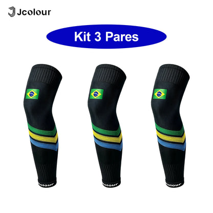 Joelheira Compressiva Esportiva para Ciclismo e Corrida