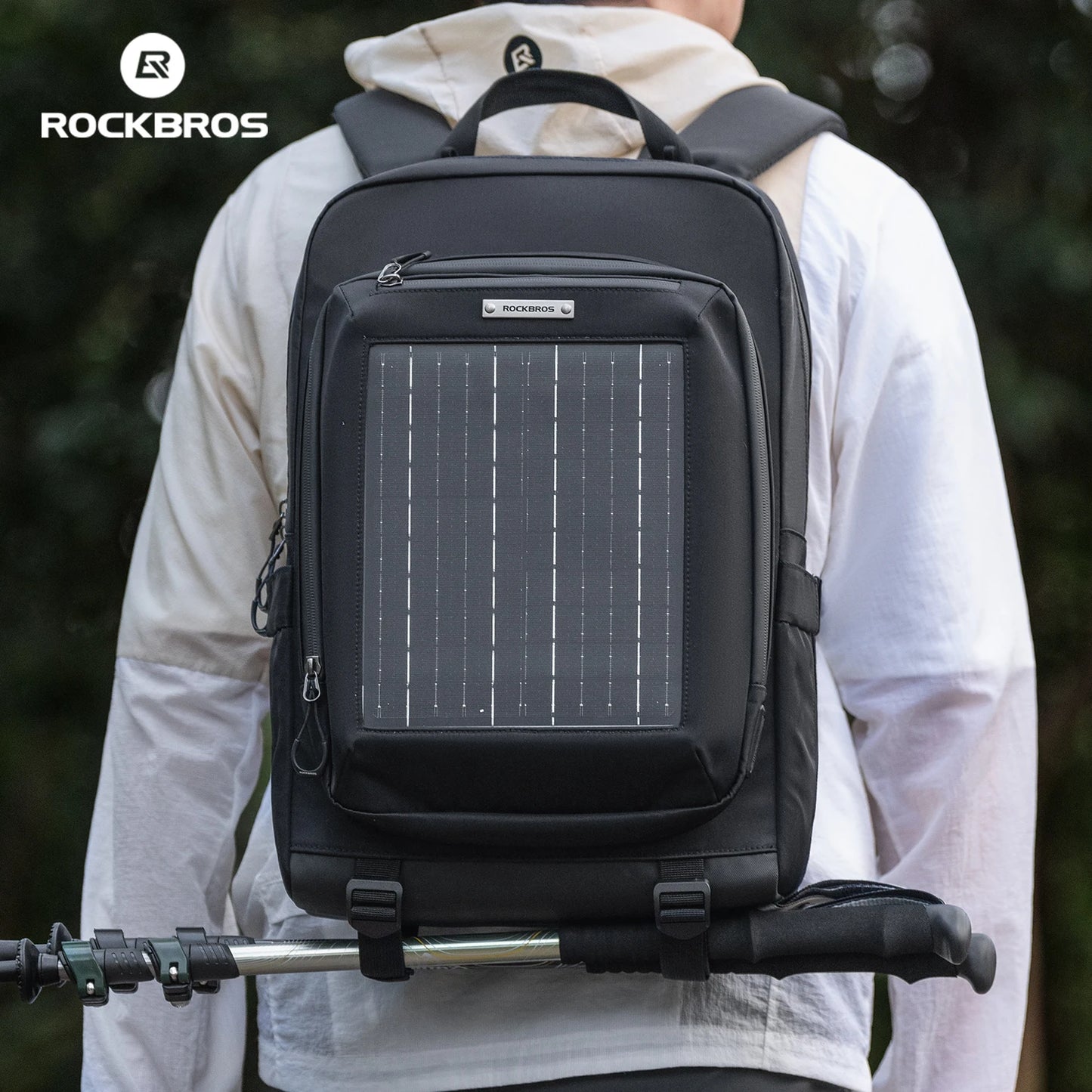 Mochila ROCKBROS 20L com Painel Solar