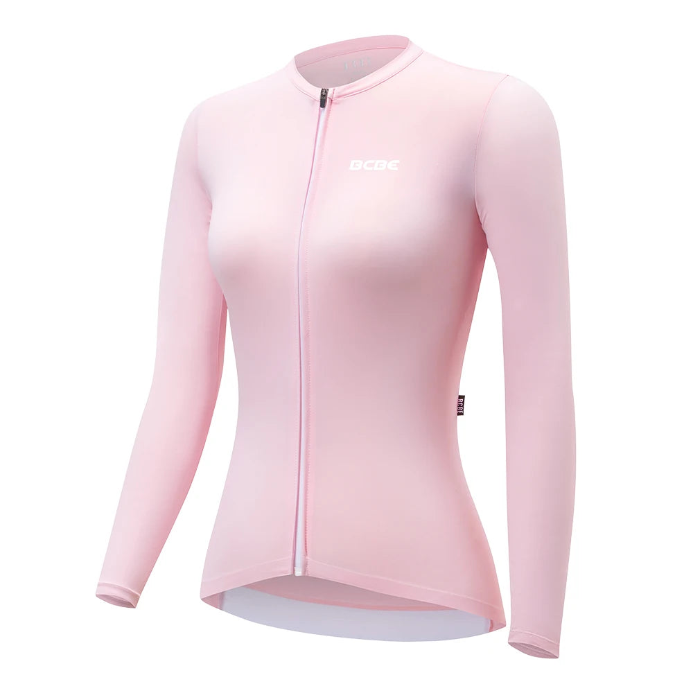 Jersey Ciclismo Feminina BCBE-ING Manga Longa