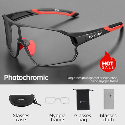 ROCKBROS Photochromic UV400 Cycling Glasses