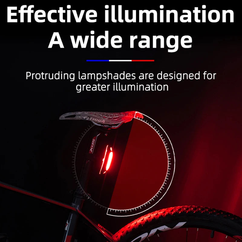 Lanterna Traseira de Bicicleta LED ROCKBROS Recarregável USB
