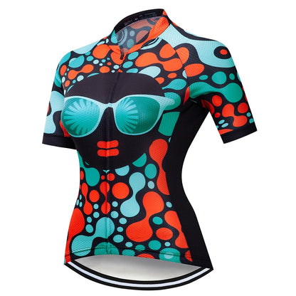 Jersey Ciclismo Feminina VENDULL Verão Manga Curta