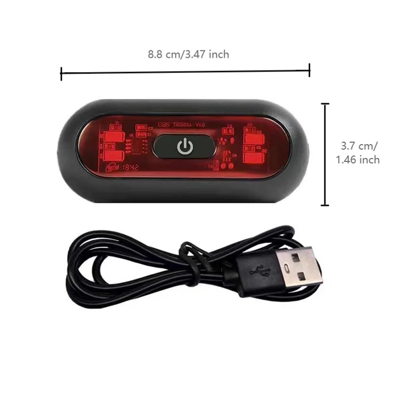 Rear Light for Cycling Helmet